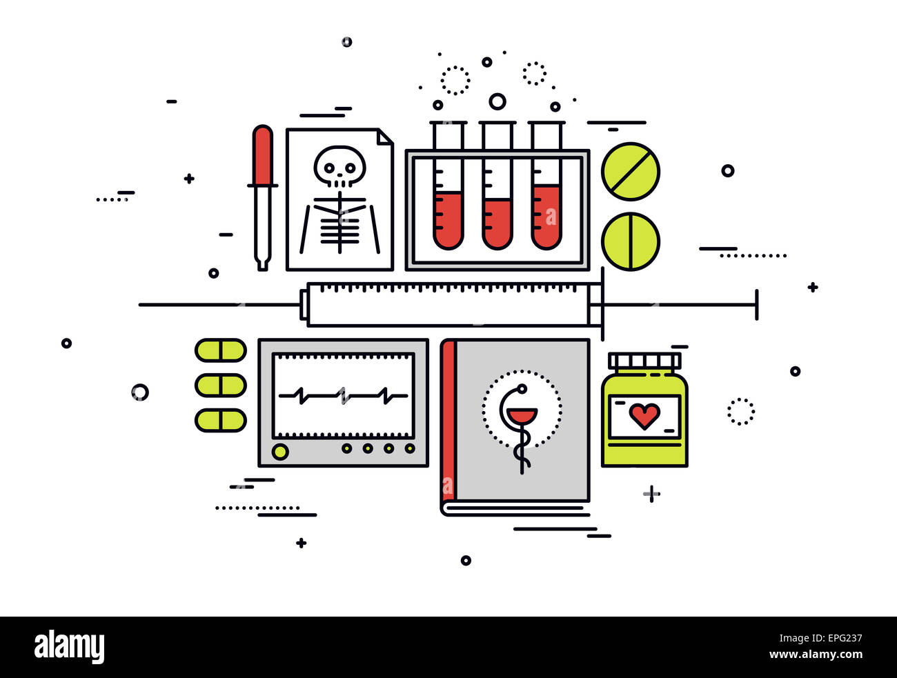 Medizinische Geräte, Medizin-Forschung und Klinik-Aufzeichnungen, medizinische Diagnostik, Wissenschaft Analyse. Stockfoto