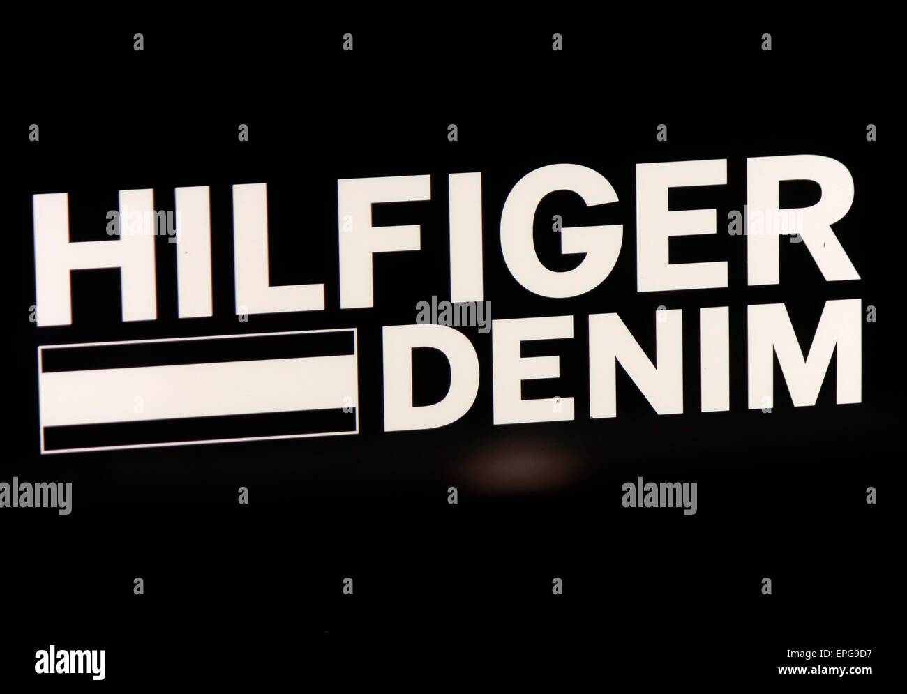 Markennamen: "Hilfiger Denim", Berlin. Stockfoto