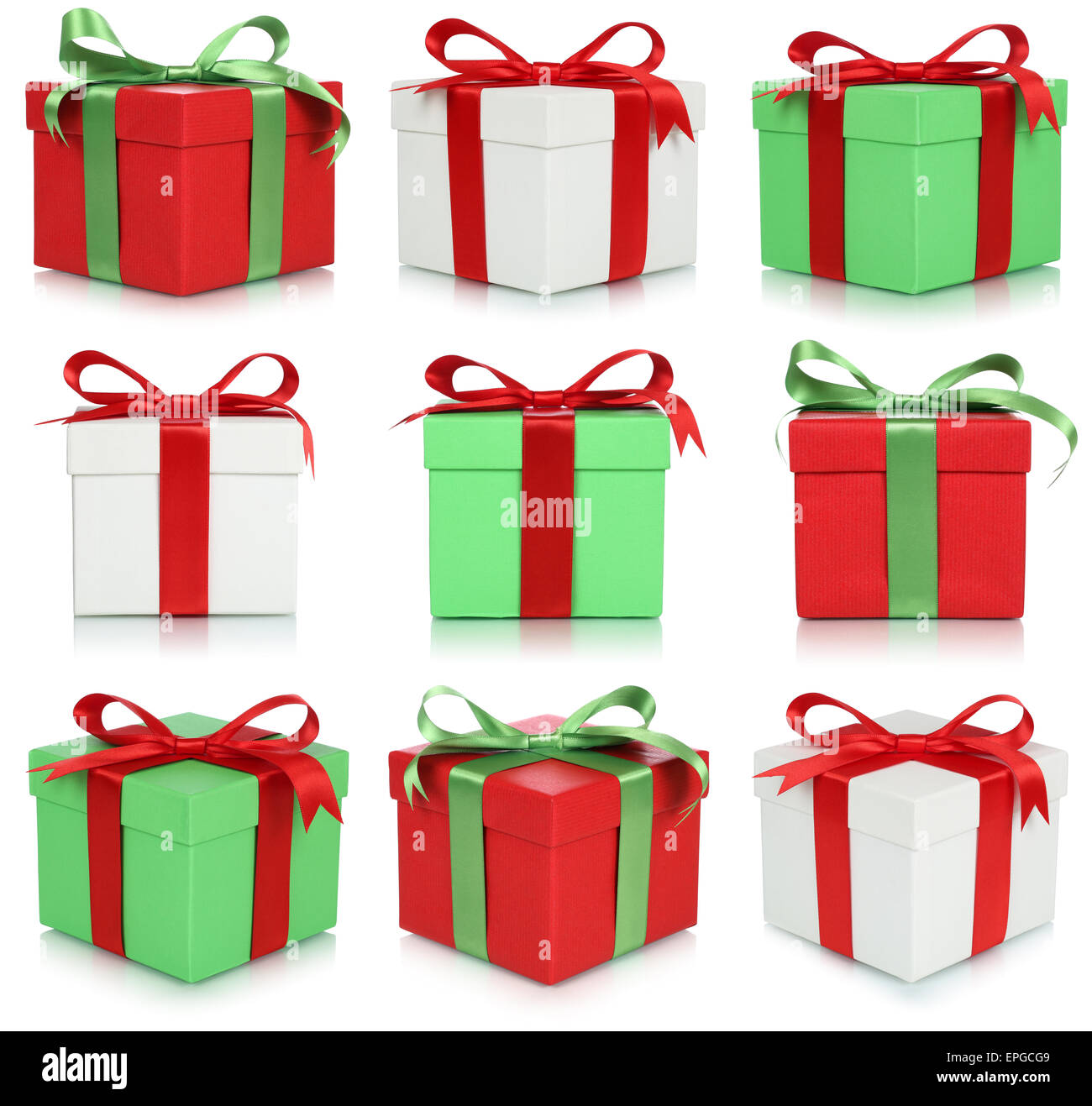 Geschenke Zum Geburtstag Oder Valentinstag Collage Stockfoto