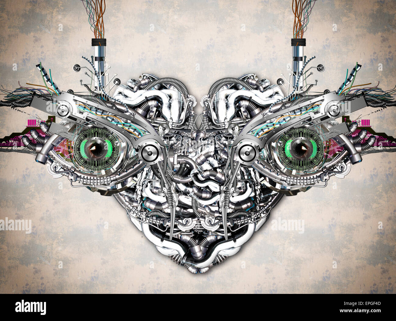 Mechanische Augen Stockfoto