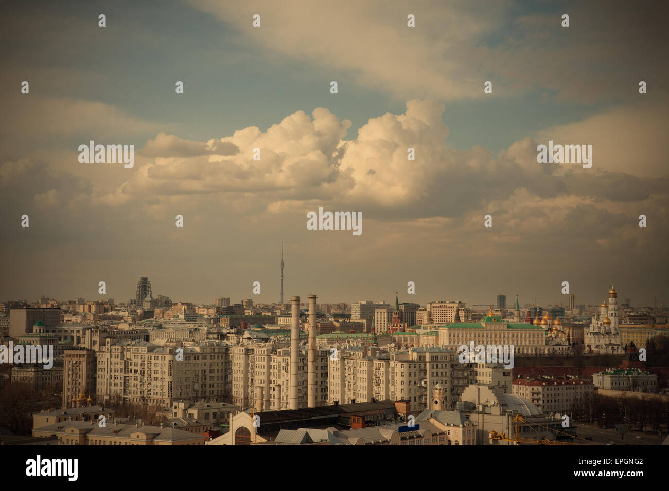 Stadt Moskau Stockfoto