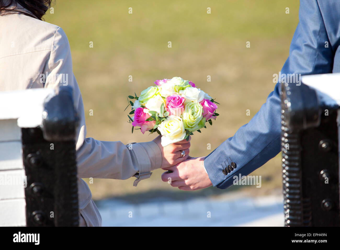 Hochzeitspaar Stockfoto