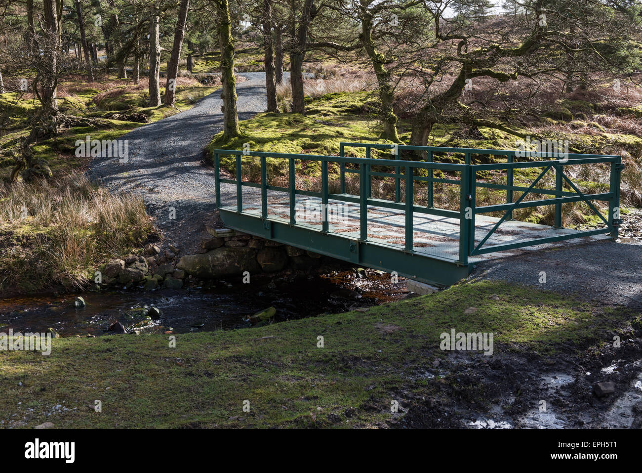 Immobilien-Brücke über den Marshaw Wyre Stockfoto