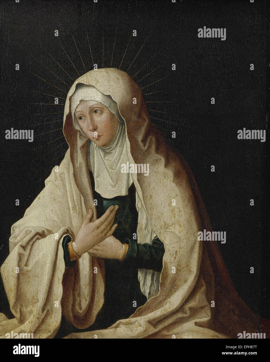 Lucas van Leyden die Heilige Jungfrau Maria Stockfoto