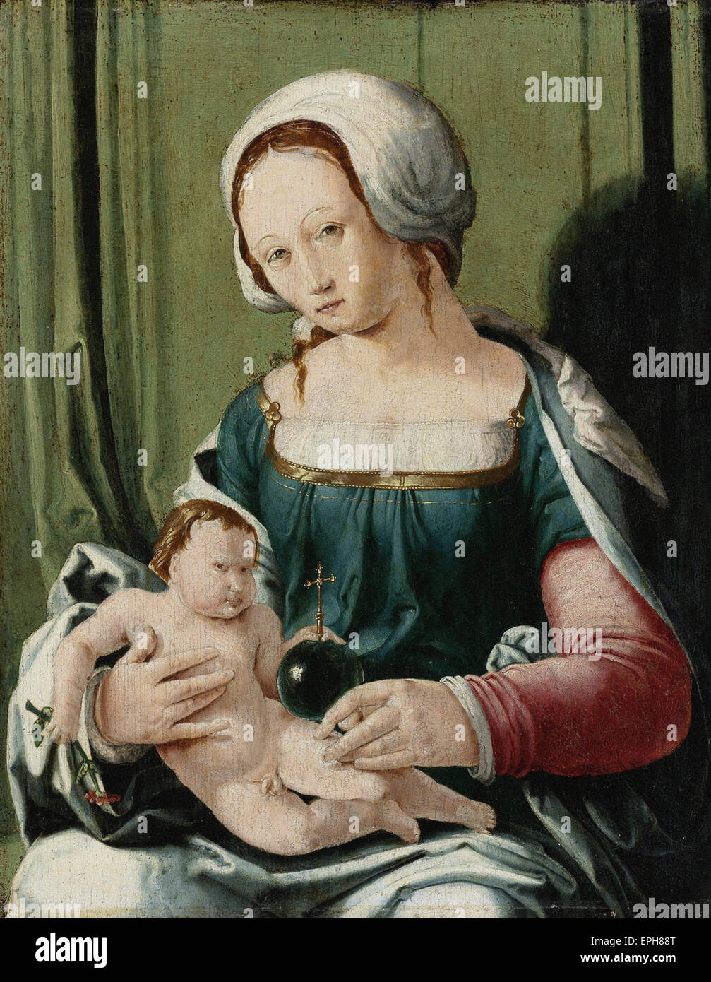 Lucas van Leyden Jungfrau und das Kind Stockfoto