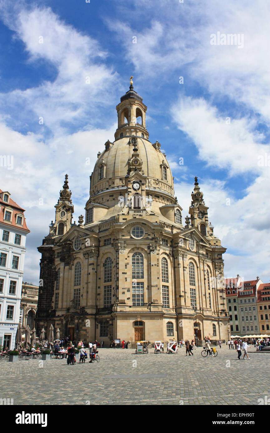 Frauenkirche in Dresden Stockfoto