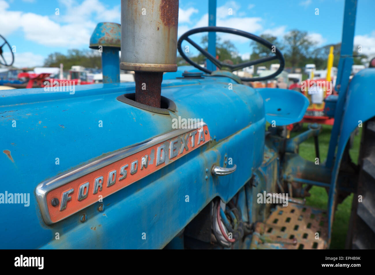 Ein Jahrgang Fordson Dexta Traktor UK von Ford in den späten 1950er Jahren Anfang der 1960er Jahre in Großbritannien gebaut. Stockfoto