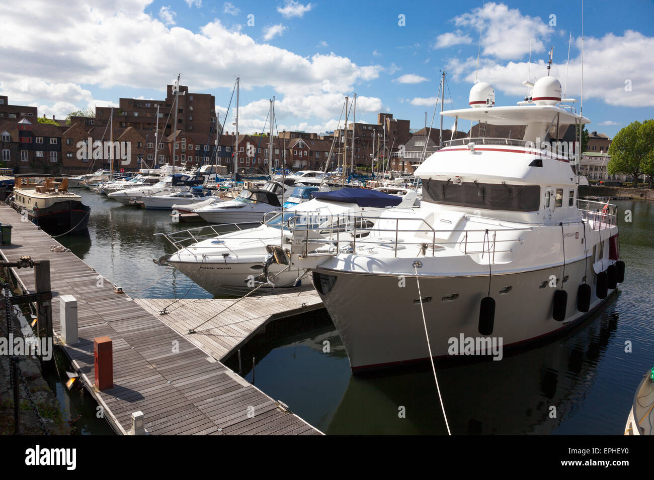 St Katharine Docks, London, England Stockfoto