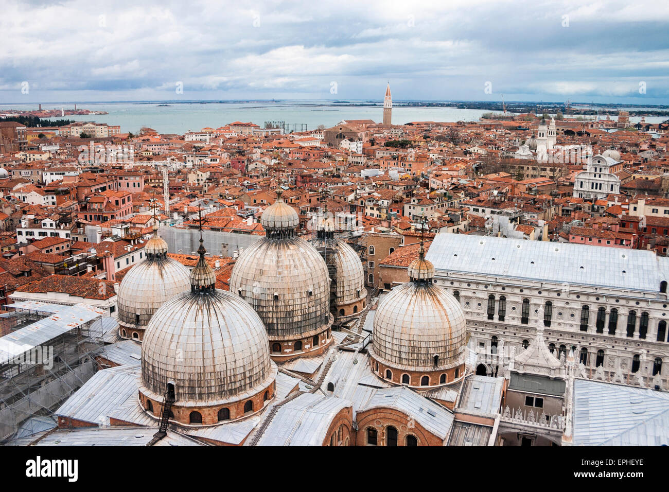 Luftaufnahme über Venedig, Italien Stockfoto