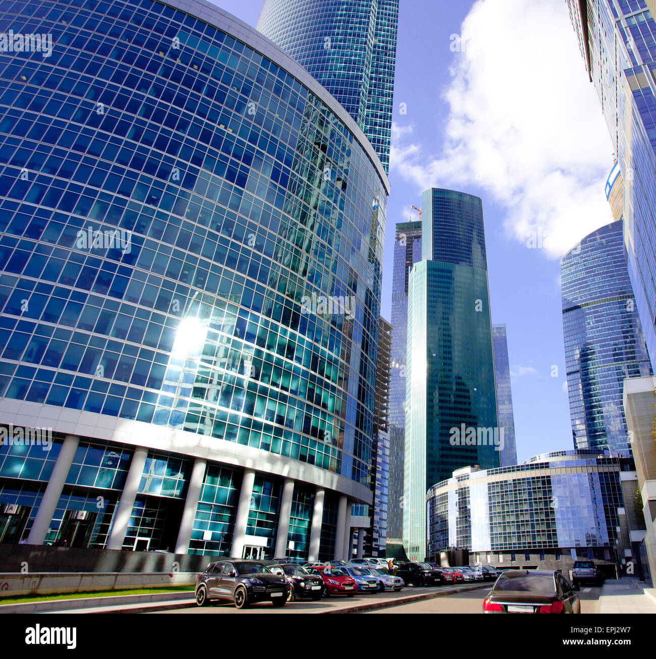 Moskauer Wolkenkratzer Stockfoto