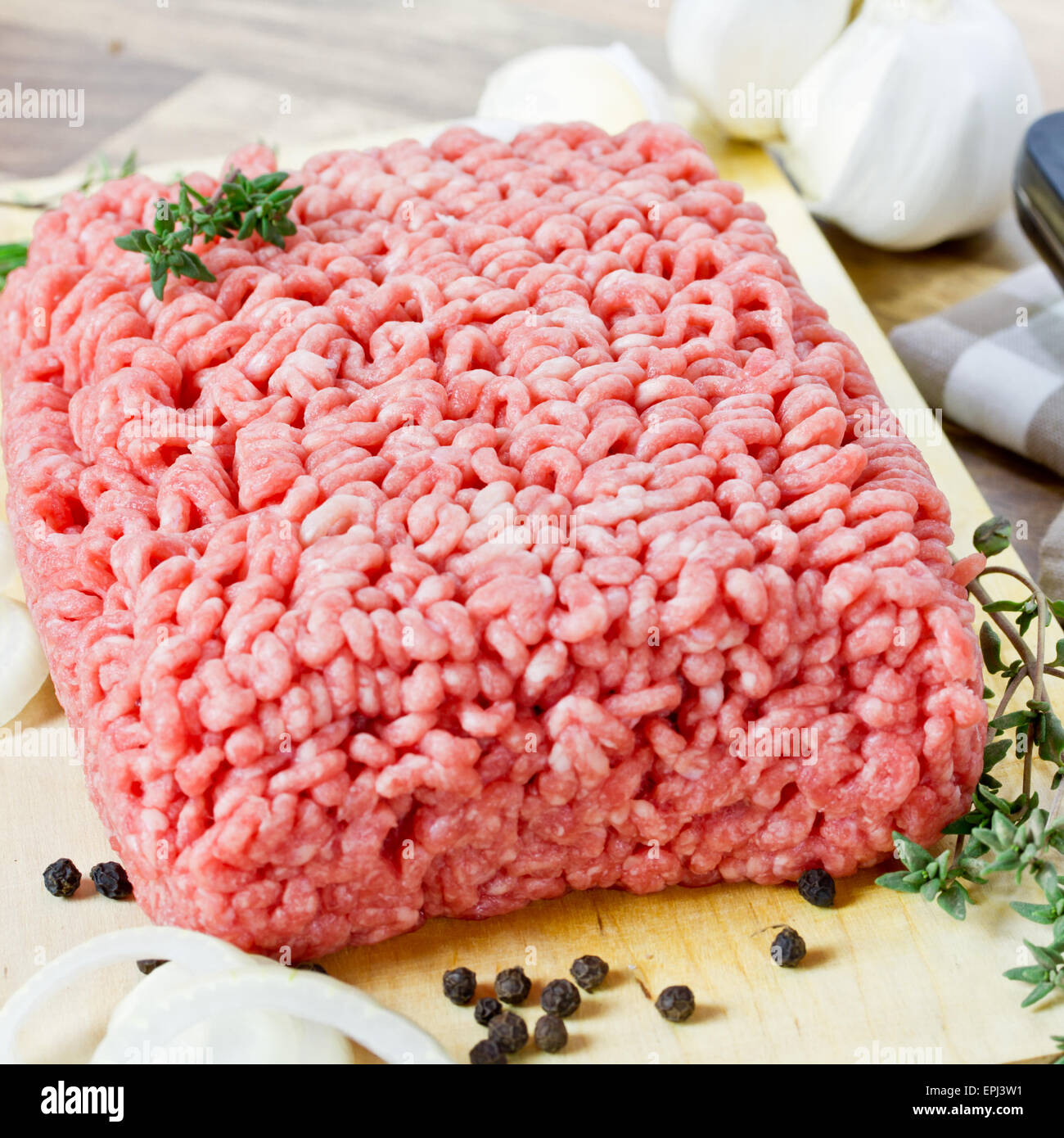 Hackfleisch / Faschiertes Stockfoto
