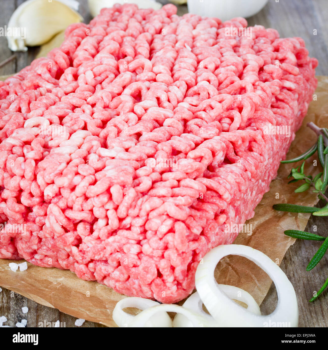 Hackfleisch / Faschiertes Stockfoto