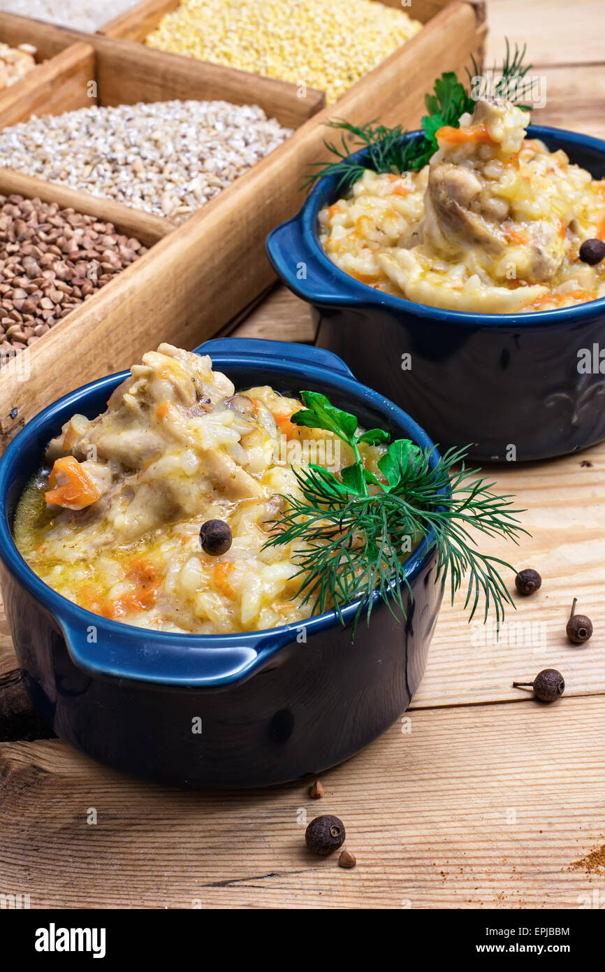 Usbekische Pilav Stockfoto