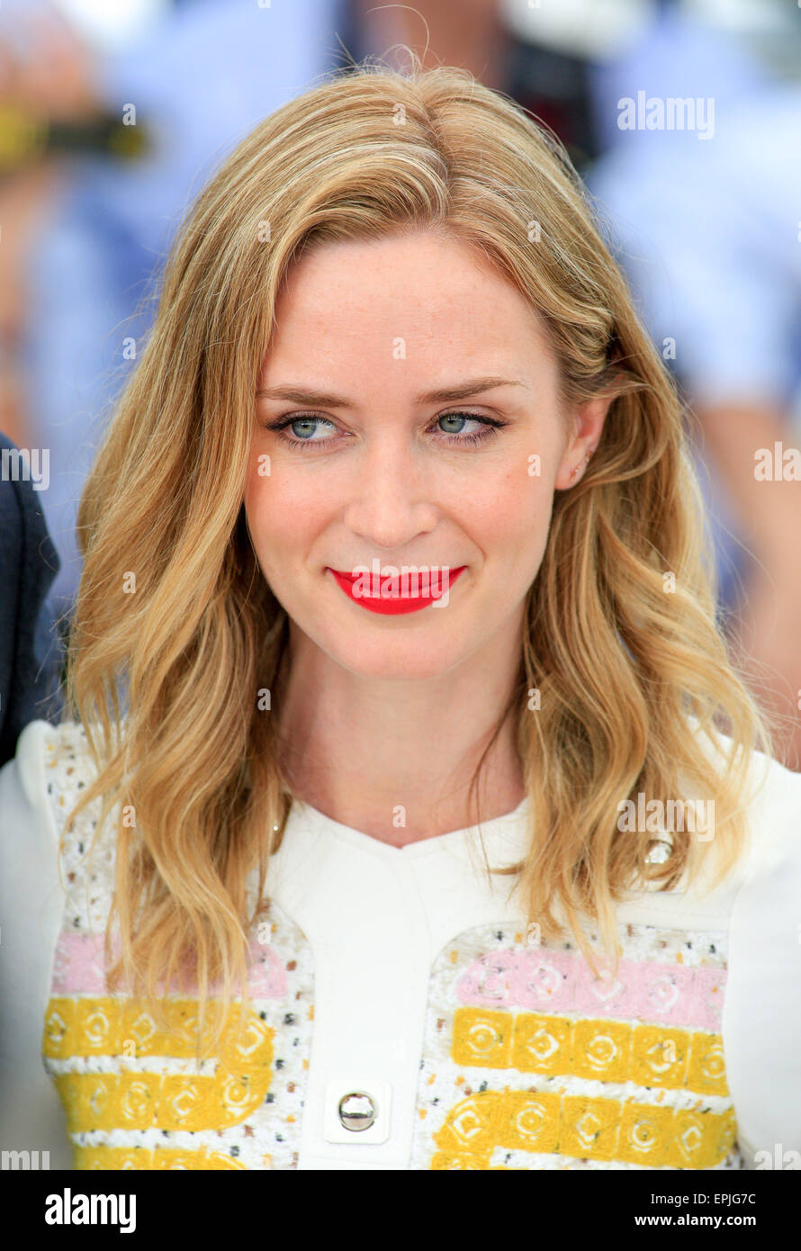 Cannes, Frankreich. 19. Mai 2015. Emily Blunt Schauspielerin Sicario, Photocall 68 Th Cannes Film Festival Cannes, Frankreich 19. Mai 2015 Dit78722 Credit: Allstar Bild Bibliothek/Alamy Live-Nachrichten Stockfoto