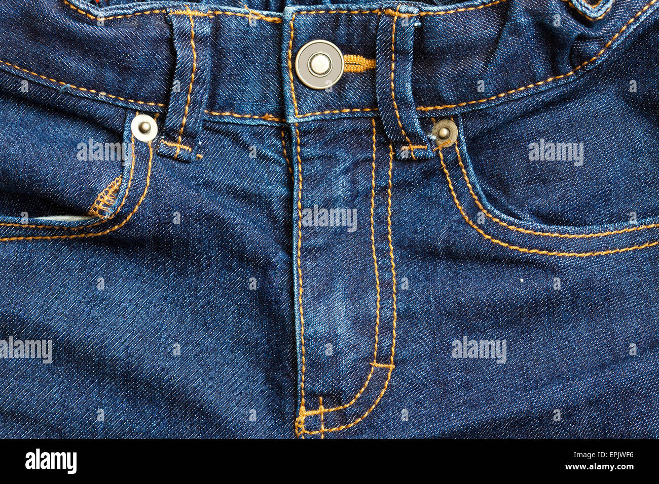Jeans-Vorderansicht Stockfoto