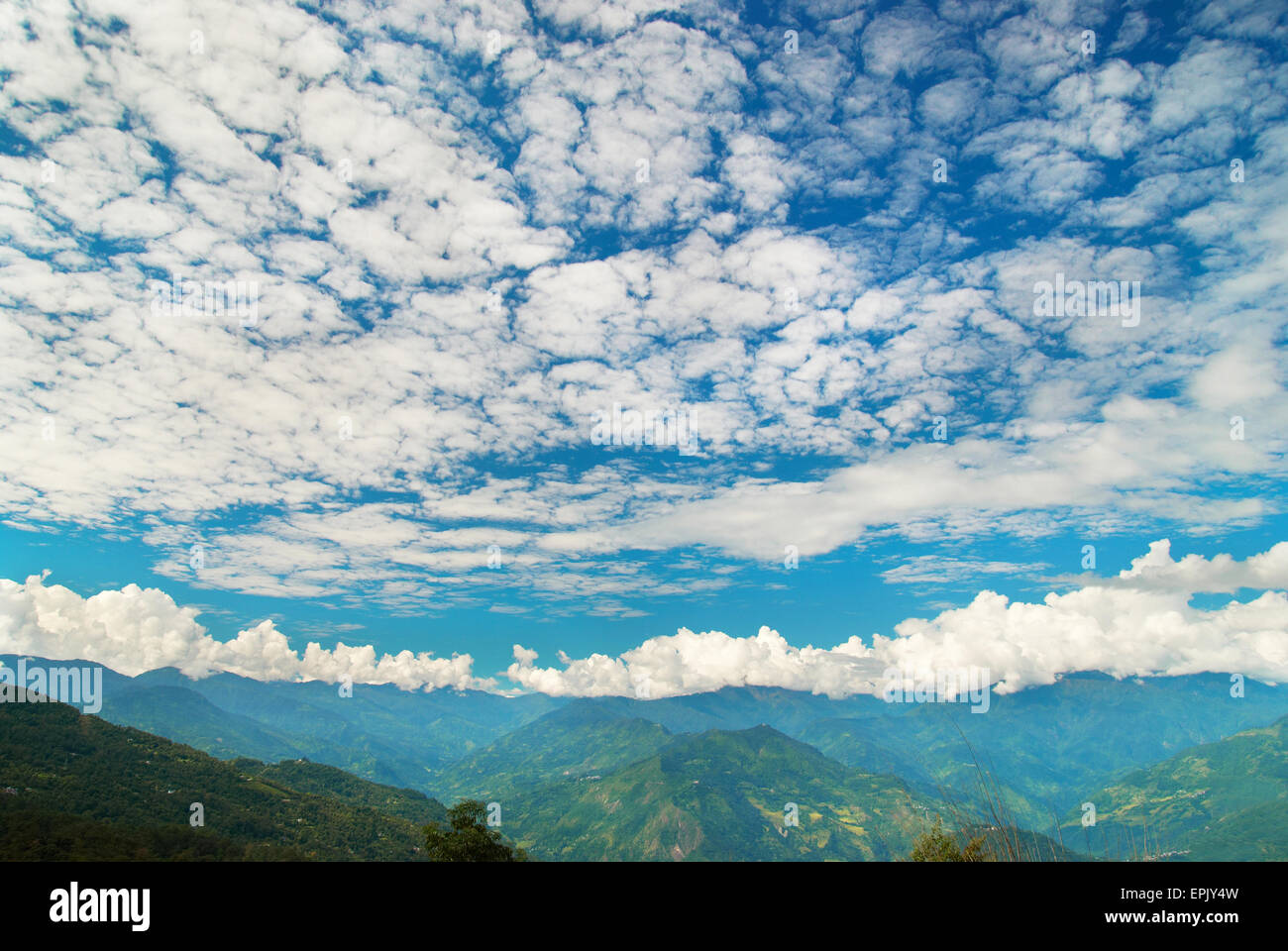 Grüne Berge Stockfoto