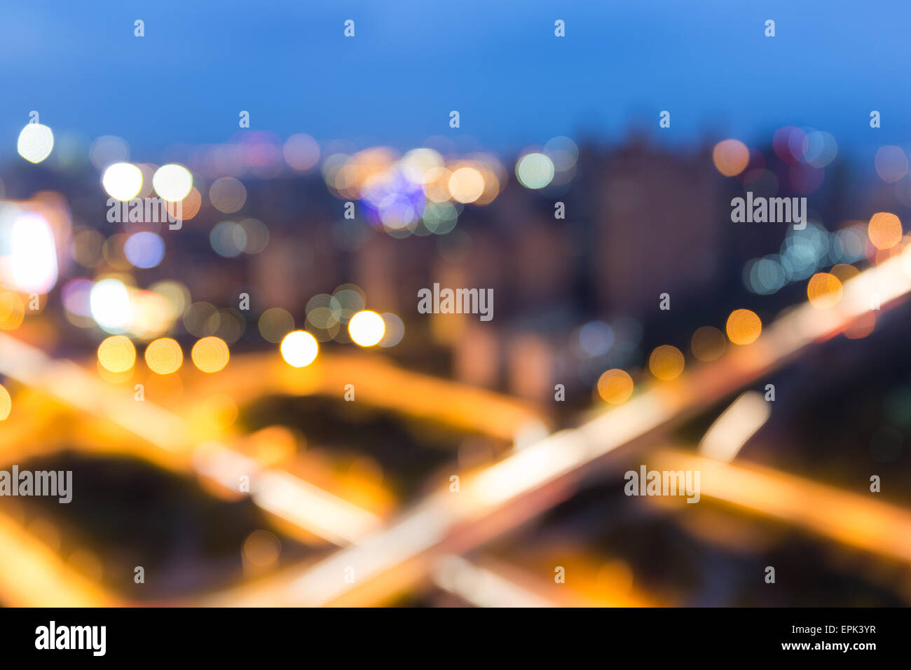 Unschärfe-Nacht Stockfoto