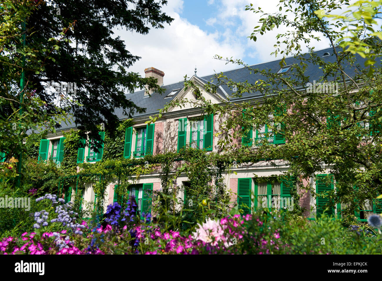 Claude Monet Haus in Giverny Departement Eure Frankreich Europa Stockfoto
