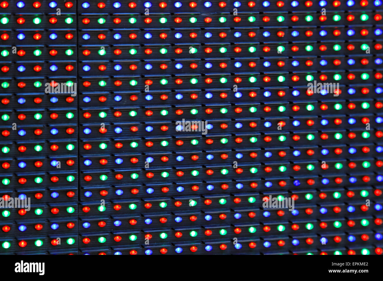 RGB-LED-Anzeige Stockfoto