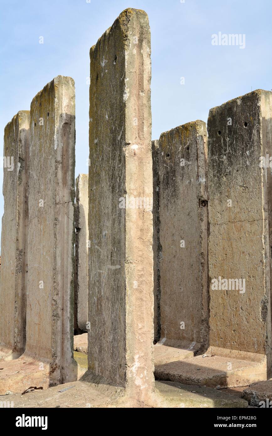 Segmente der Berliner Mauer Stockfoto