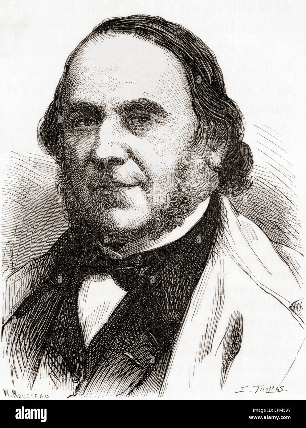 Jacques-Marie Cyprien Victor Coste, 1807-1873. Französischer Naturforscher. Stockfoto