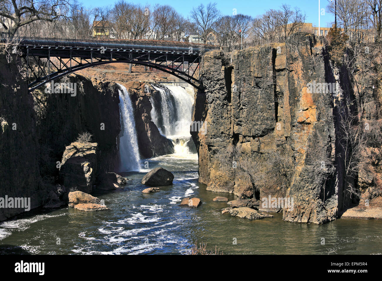 Great Falls Park Paterson New Jersey Stockfoto