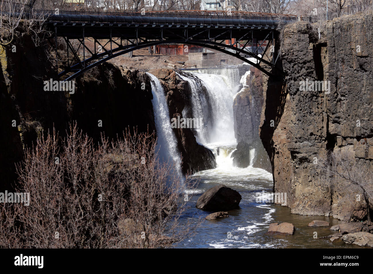 Great Falls Park Paterson New Jersey Stockfoto