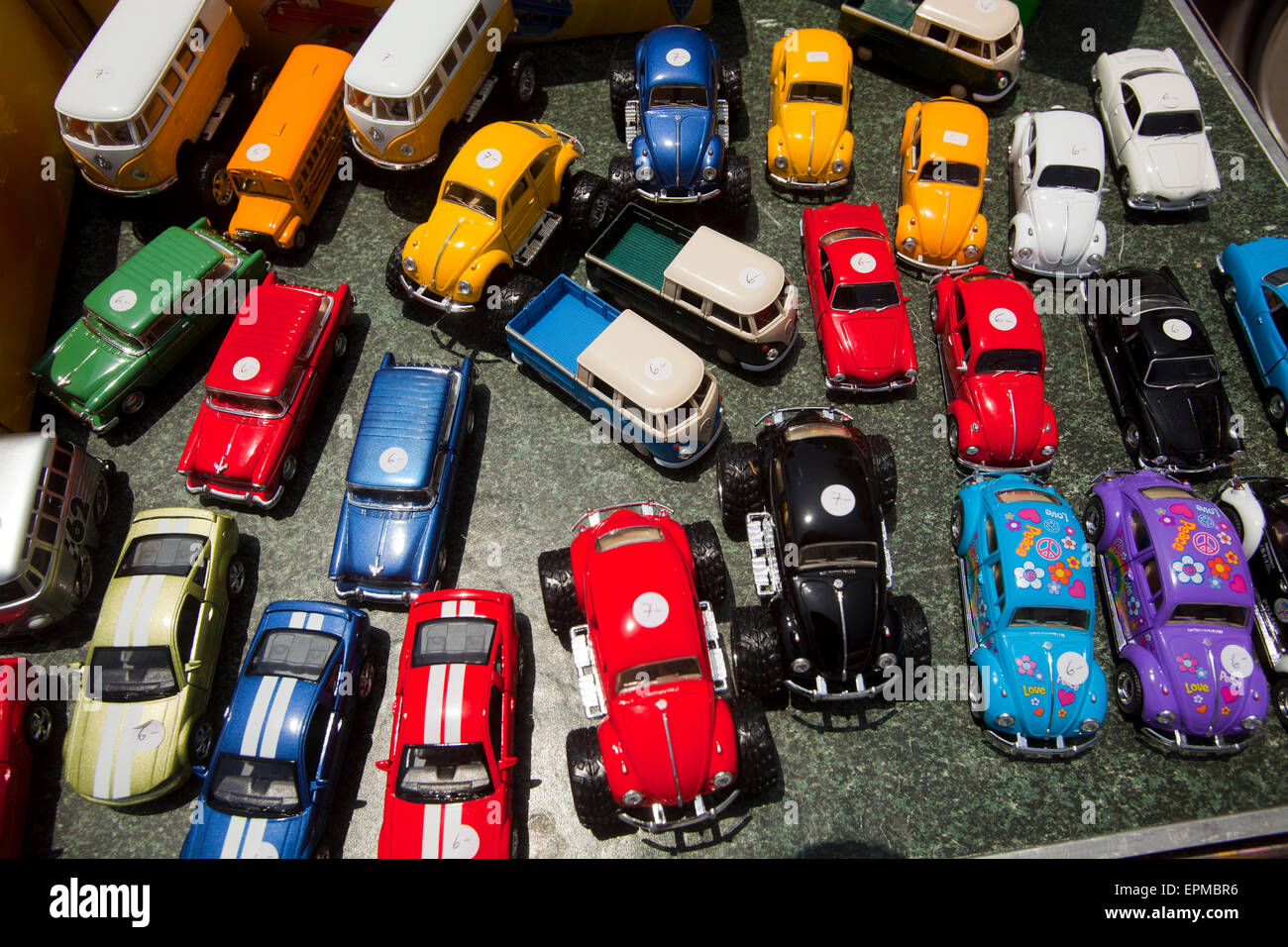 Matchbox-Autos auf 2015 Culver City Car Show Stockfoto