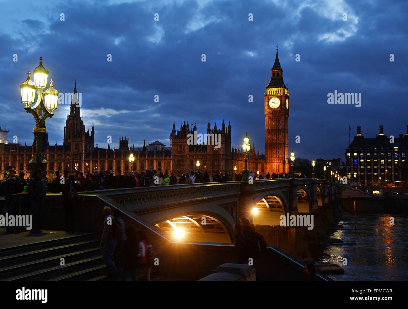 Die Häuser des Parlaments, Westminster, London Stockfoto