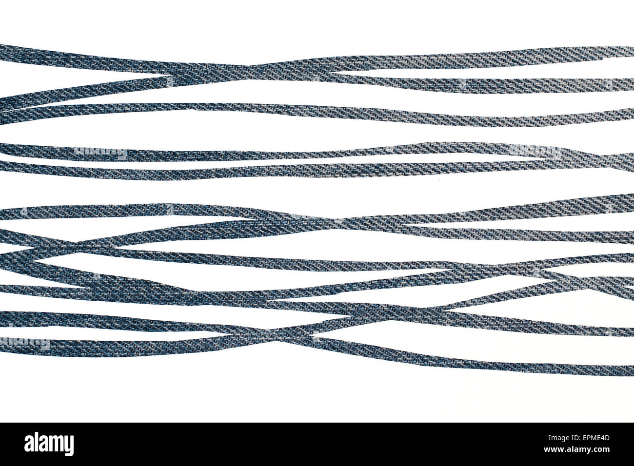 Zebrastreifen auf Jeans Textur - Grafik Hintergrund Stockfoto