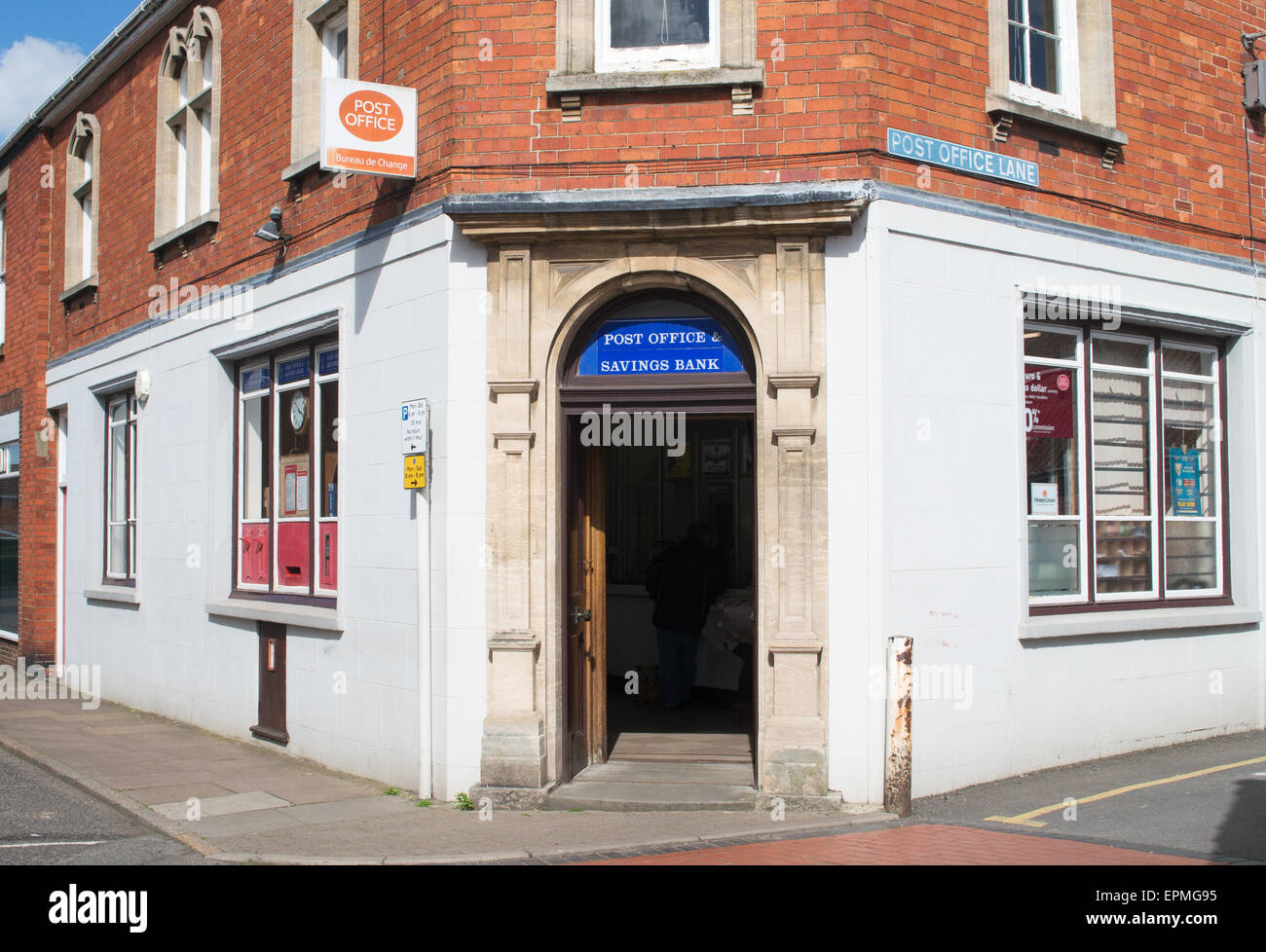 Spilsby Post und Sparkasse, Lincolnshire, England, UK Stockfoto