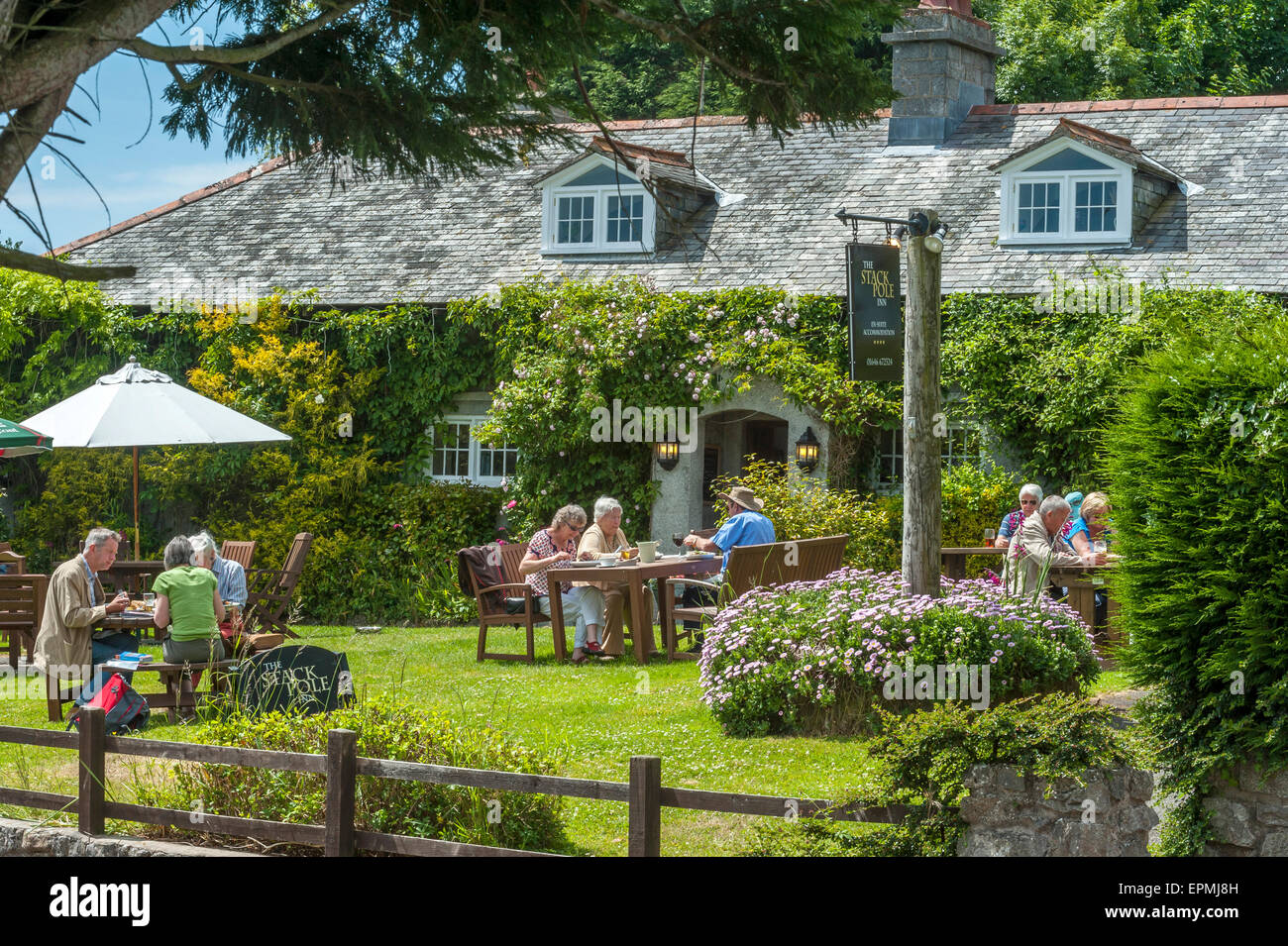 Stackpole Inn. Pembrokeshire Coast National Park. Wales Stockfoto