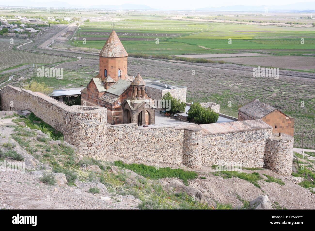 Khor Virap Kloster, Armenien, Ararat Tal Stockfoto