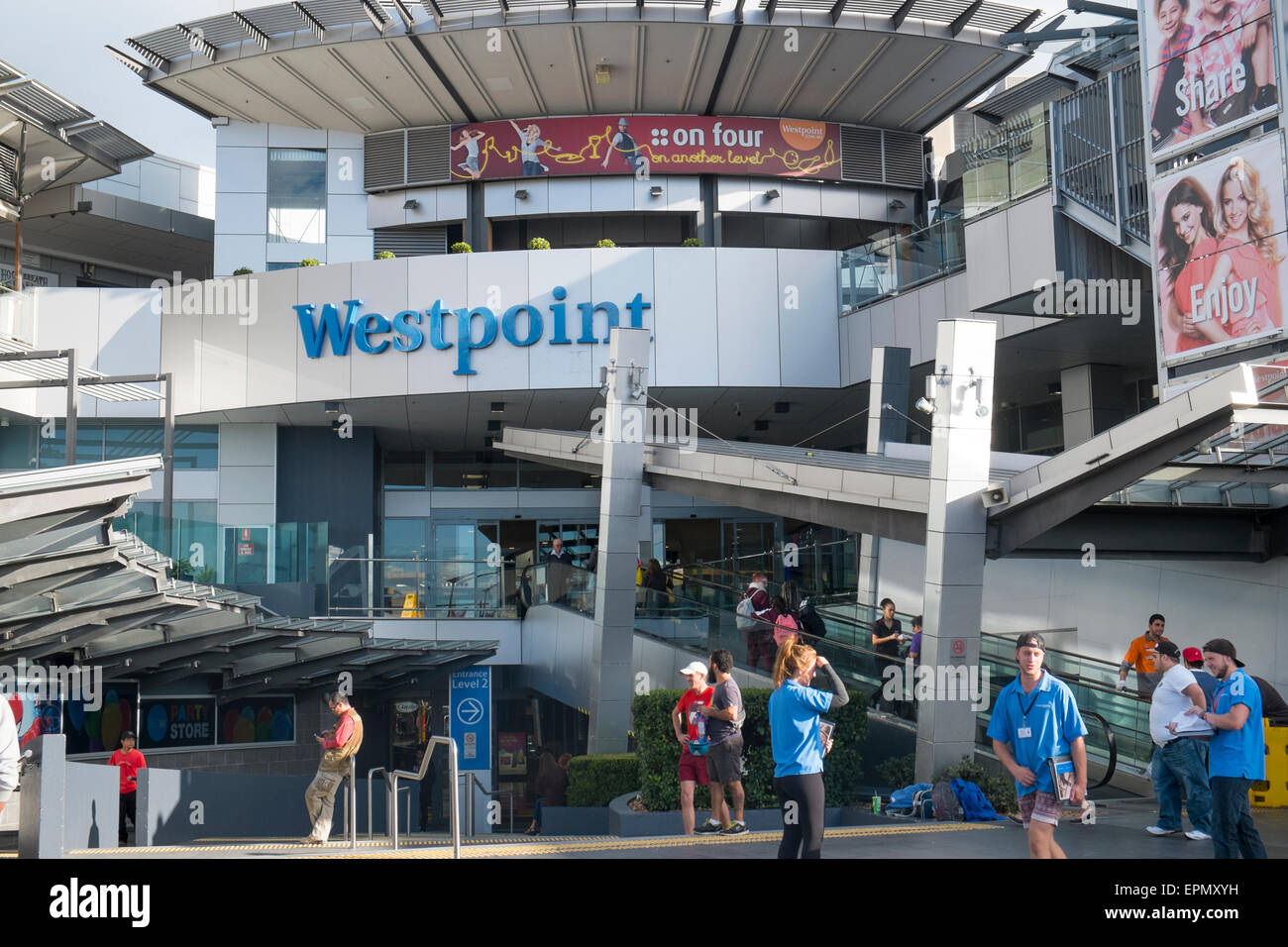 Westpoint Einkaufszentrum Mall im Besitz von Queensland Investment Corporation in Blacktown, western Sydney, Australien Stockfoto