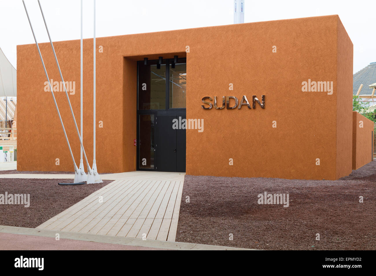Die sudanesischen Pavillon auf der Expo 2015 Stockfoto