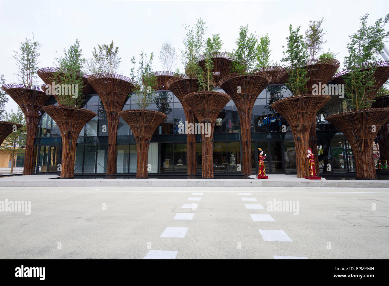 Mailand, Italien, 5. Mai 2015. Der vietnamesische Pavillon auf der Expo 2015. Stockfoto