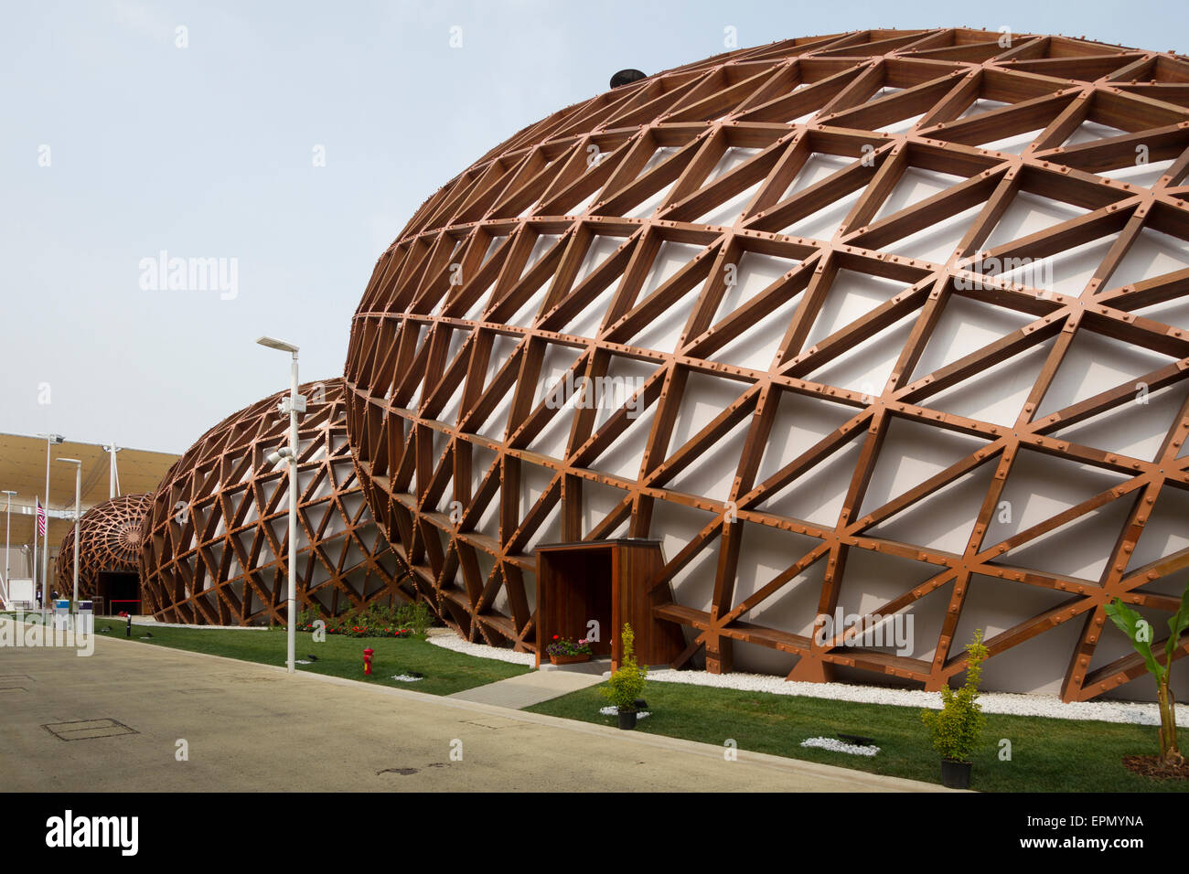 Mailand, Italien, 5. Mai 2015. Die malaysische Pavillon auf der Expo 2015. Stockfoto