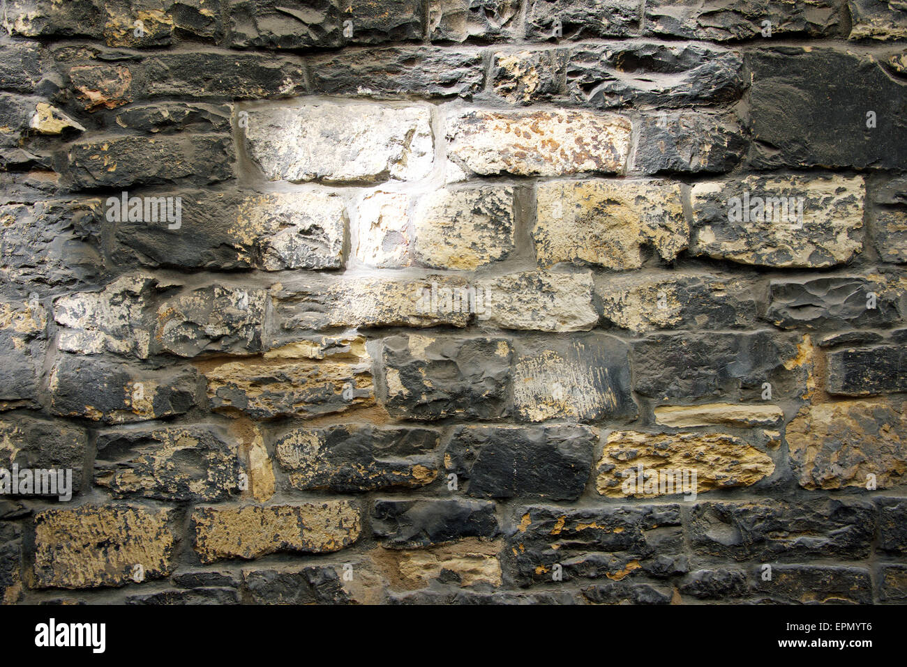 Textur der wirklich alte Mauer für Hintergrund Stockfoto