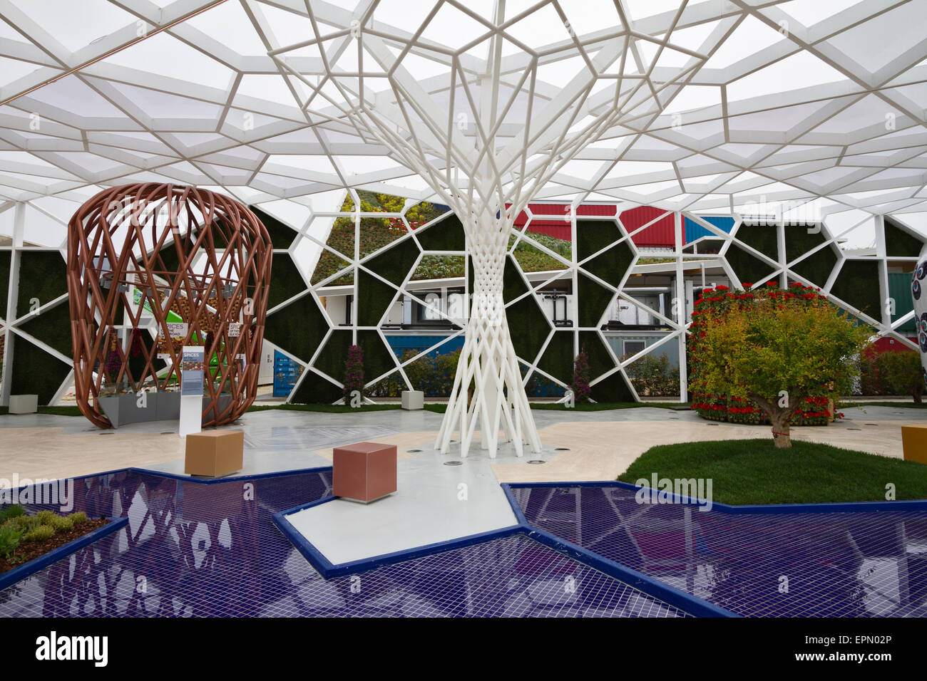 Mailand, Italien, 5. Mai 2015. Den türkischen Pavillon auf der Expo 2015. Stockfoto