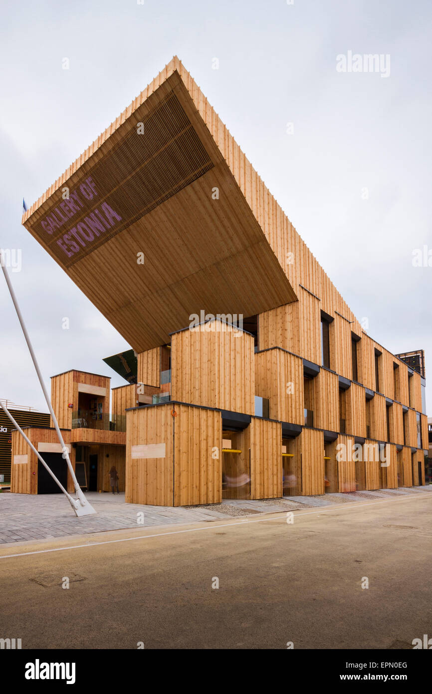 Mailand, Italien, 5. Mai 2015. Der estnische Pavillon von Kadarik Tüür auf der Expo 2015. Stockfoto