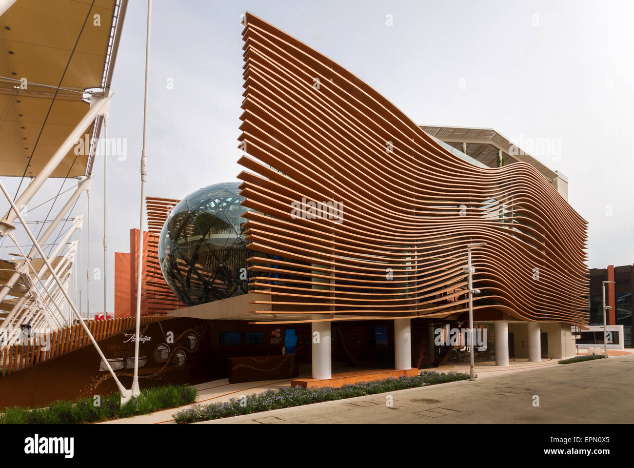 Mailand, Italien, 5. Mai 2015. Der Aserbaidschan-Pavillon auf der Expo 2015. Stockfoto