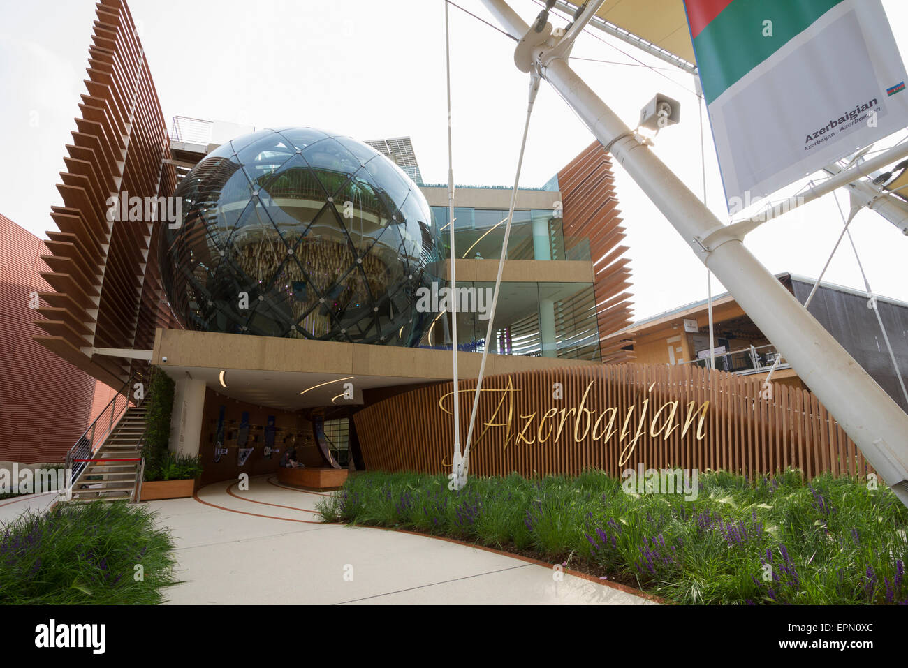 Mailand, Italien, 5. Mai 2015. Der Aserbaidschan-Pavillon auf der Expo 2015. Stockfoto