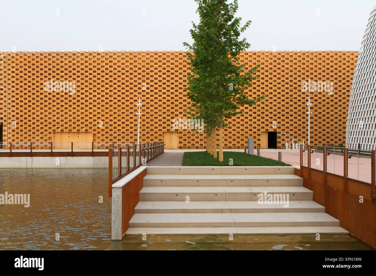 Mailand, Italien, 5. Mai 2015. Den polnischen Pavillon auf der Expo 2015. Stockfoto