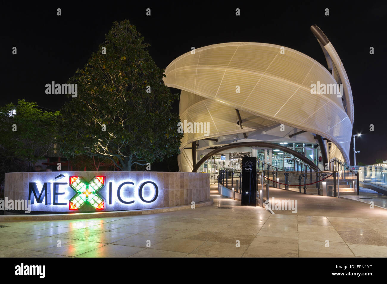 Mailand, Italien, 5. Mai 2015. Der mexikanische Pavillon auf der Expo 2015. Stockfoto