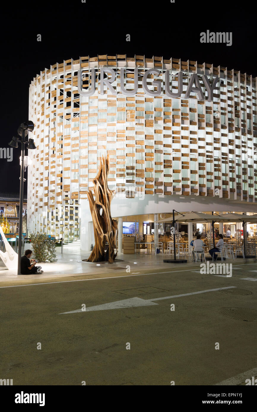 Mailand, Italien, 5. Mai 2015. Der uruguayische Pavillon auf der Expo 2015. Stockfoto