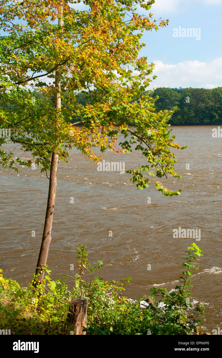 Windsor Locks Canal State Park Trail, Connecticut Connecticut River Stockfoto