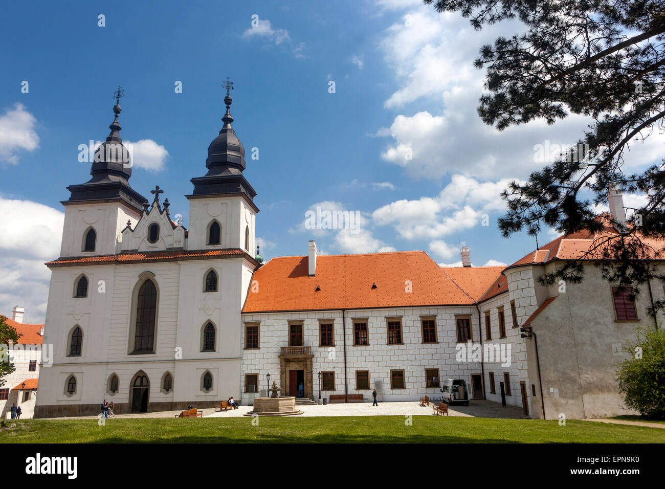 Gebietsabtei St.-Prokop-Basilika im Trebic Tschechien Stockfoto