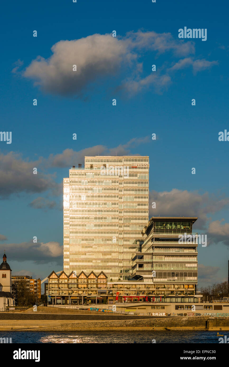 LANXESS-Turm, ehemaligen Lufthansa-Turm, Köln, North Rhine-Westphalia, Germany Stockfoto