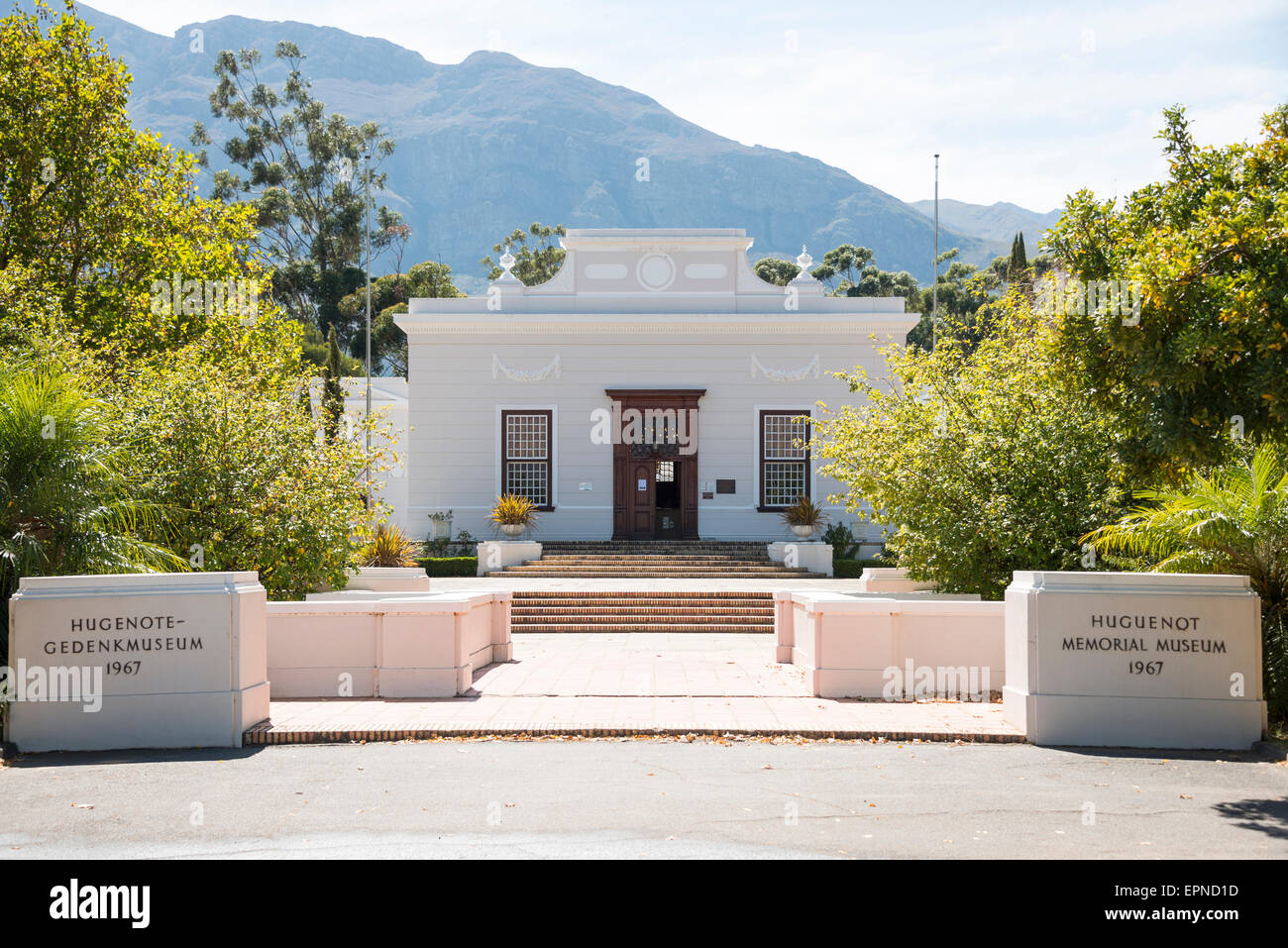 Die Hugenotten Memorial Musem, Franschhoek, Cape Winelands District, Provinz Western Cape, Südafrika Stockfoto