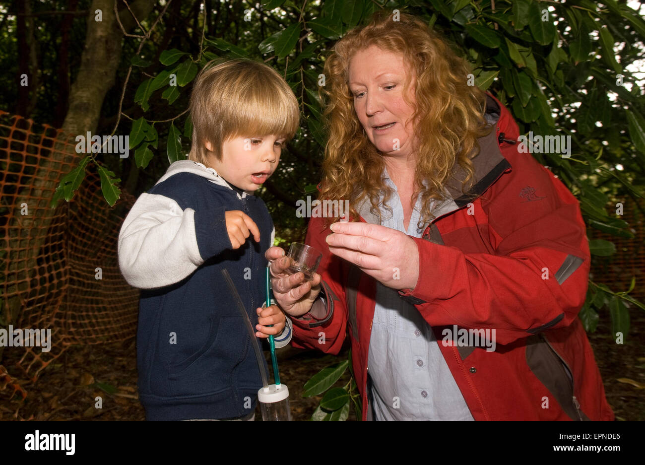PromiTVGärtner Charlie Dimmock (TVs Ground Force) auf der Suche nach